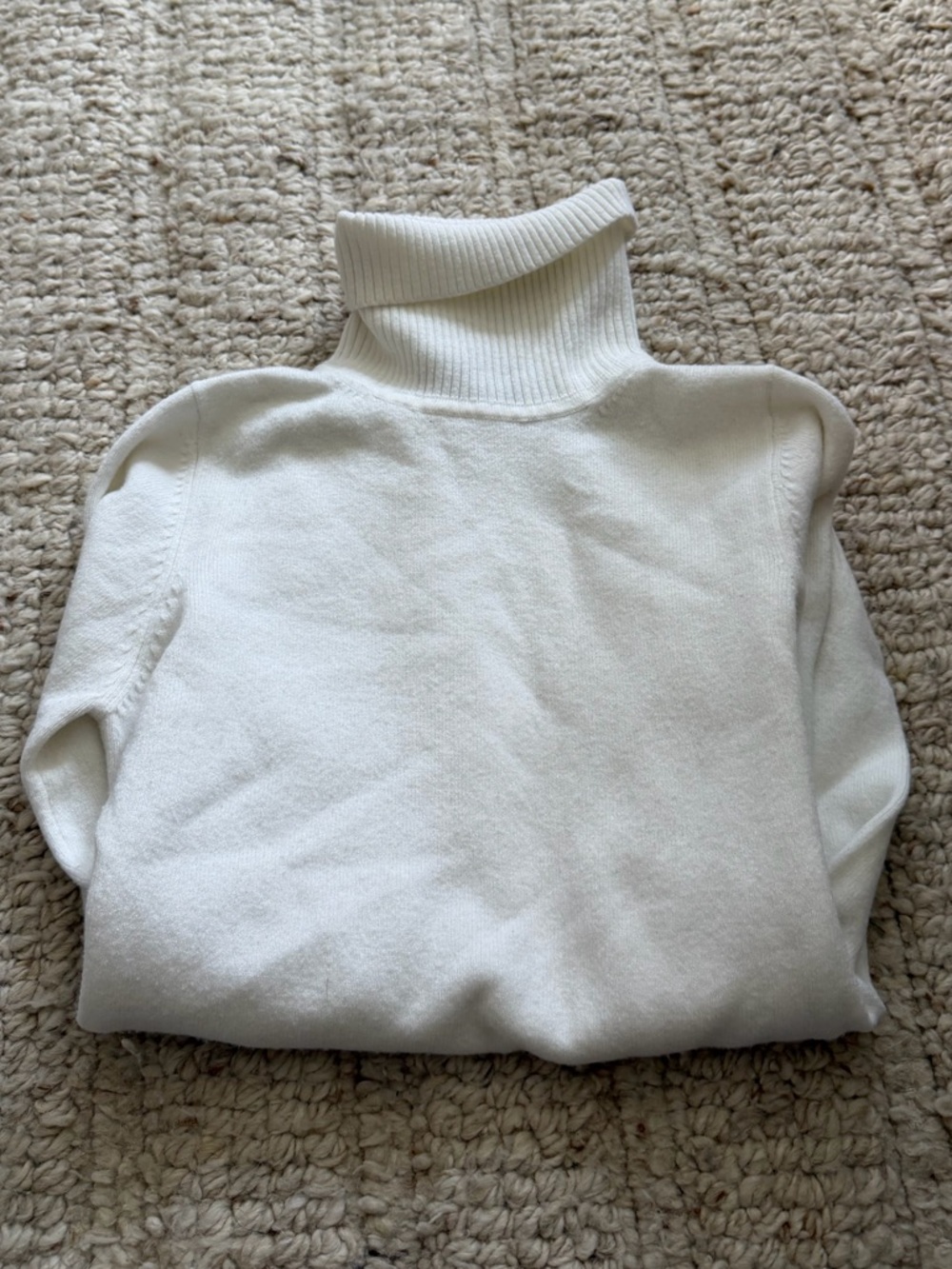 French Connection Cream Turtleneck Sweater